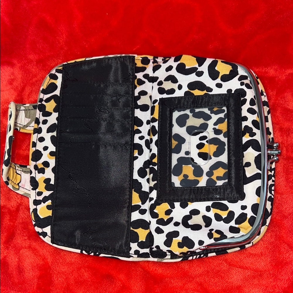 Vera Bradley Yellow and Black Floral Wallet - Picture 7 of 12
